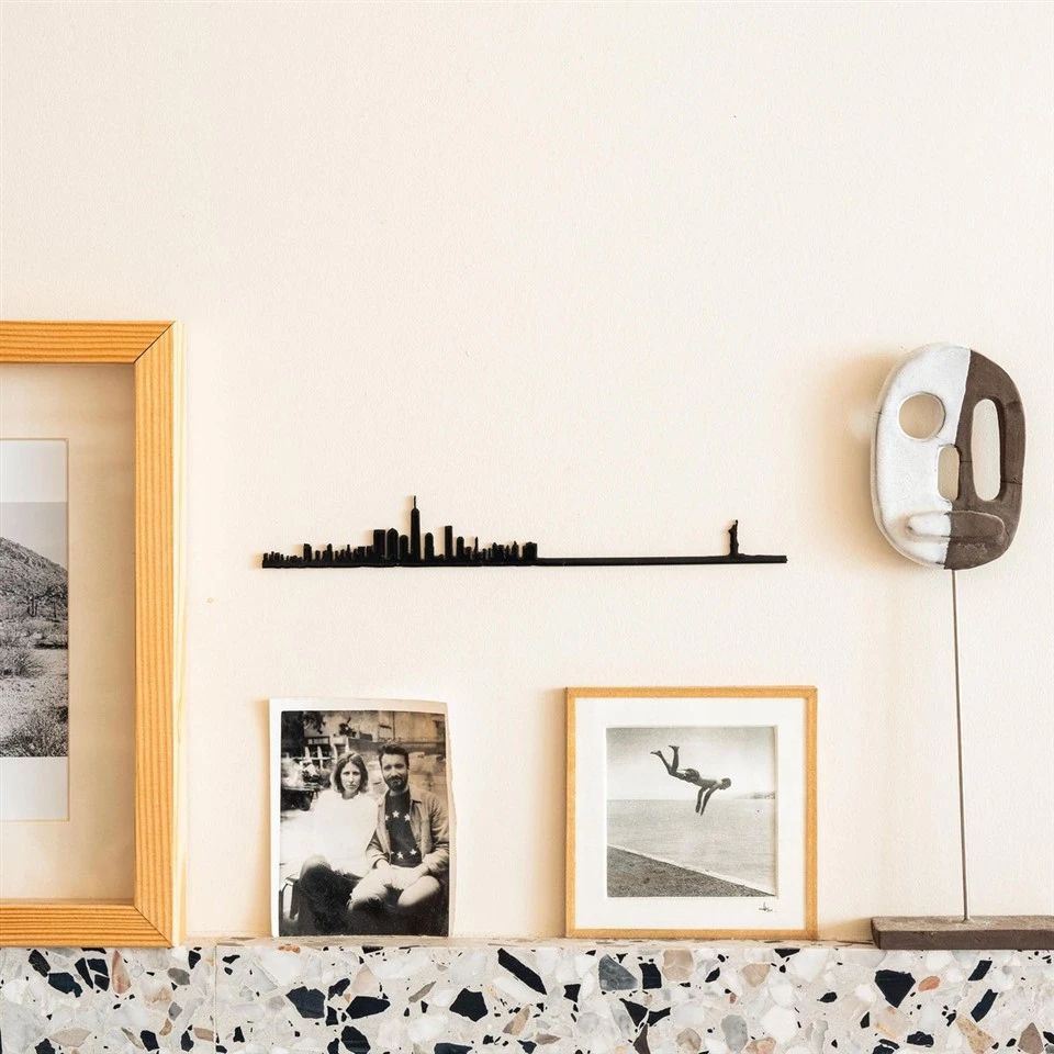 Customized The Line City Skyline Silhouette Aluminum Stainless Steel Decorations